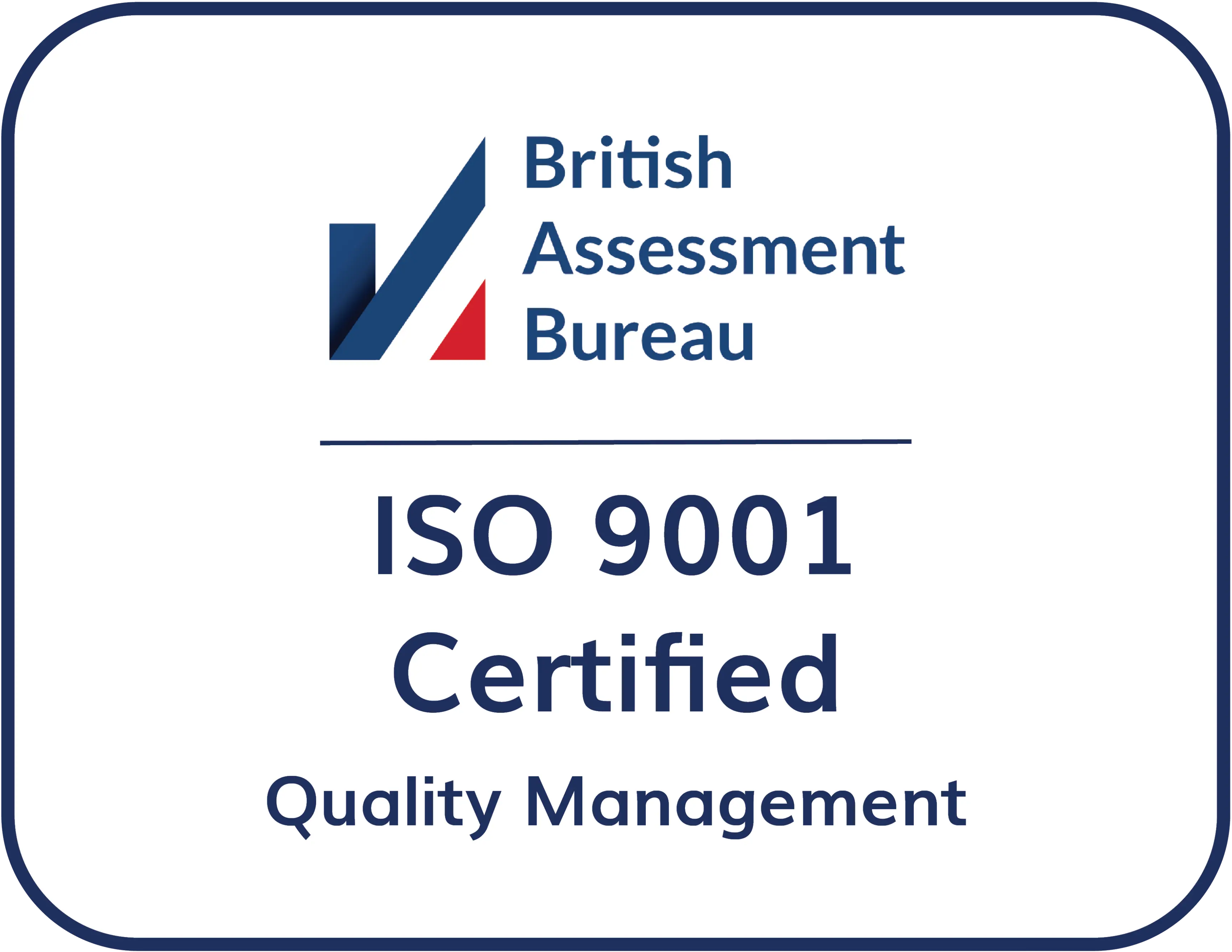 BAB ISO 9001 certification badge