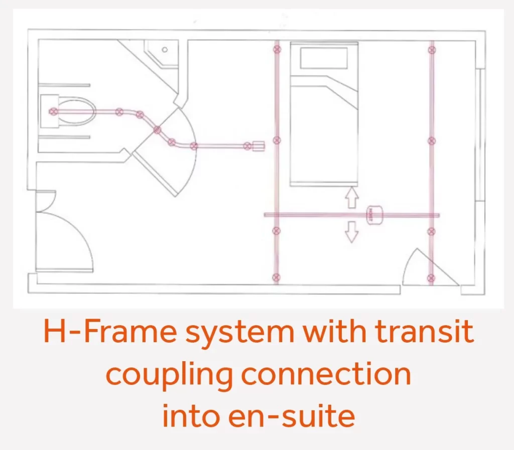 H-Frame Linked to Monorail Hoist Layout Example