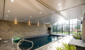 Ceiling Hoist Over Hydrotherapy Pool In Domestic Setting