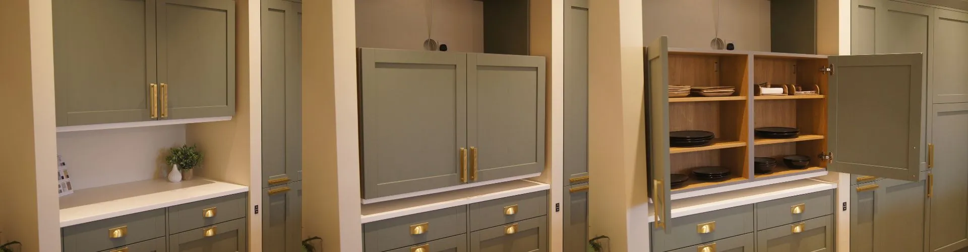 Height Adjustable Wall Unit In Showroom