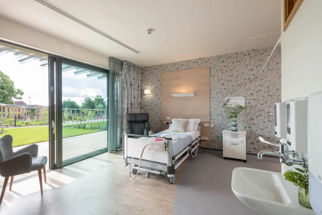 St Peter's Hospice Bedroom