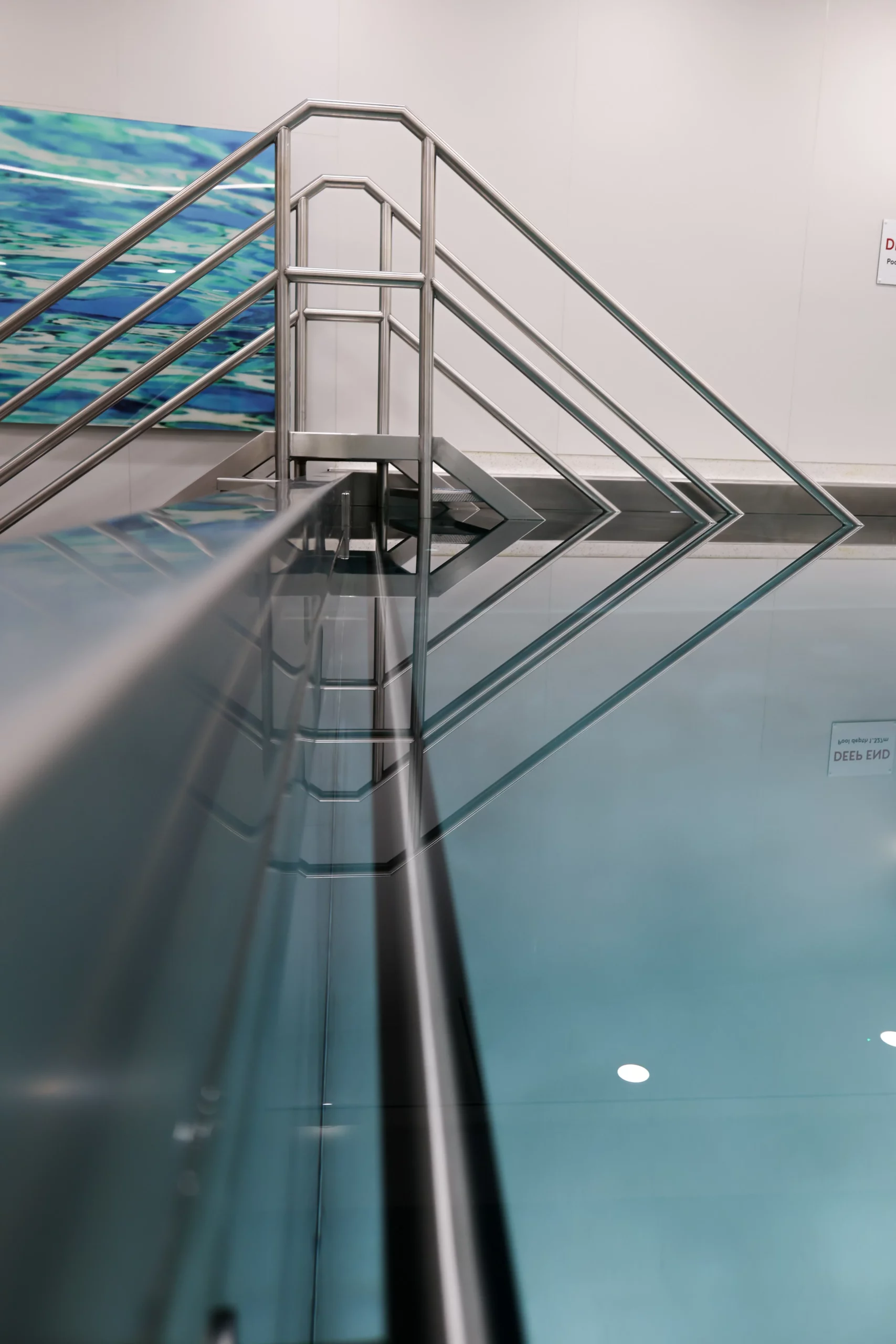 Wellington Hospital Hydro Pool Steps into the pool